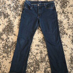 Santana Women’s Straight Leg Jeans | Size 12x30 | Dark Wash